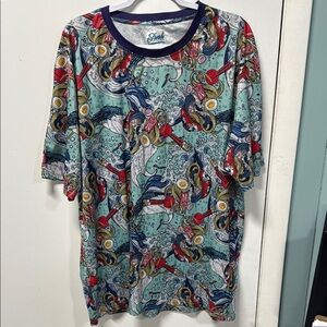 Fresh Prints of Bel Air Mens Size 3xl Ramen Chop Sticks T-Shirt